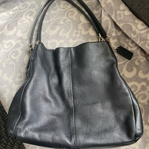 Coach Phoebe Shoulder Bag Pebbled Leather 35723